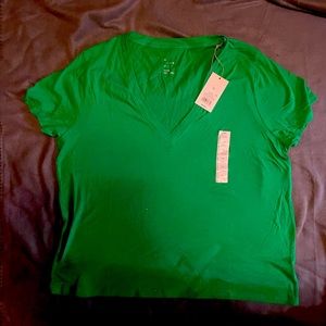 Green short sleeve top